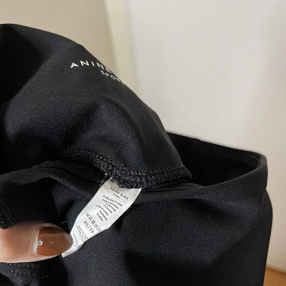 Anine Bing Sports Black Capri Cropped Leggings size US XS - Picture 5 of 5